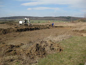 Starting the excavation - March 2010