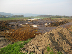 Foundation and groundslab - April 2010