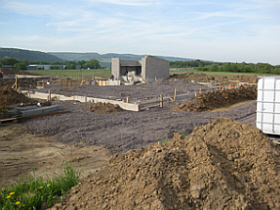 Brickwork and foundation - April 2010
